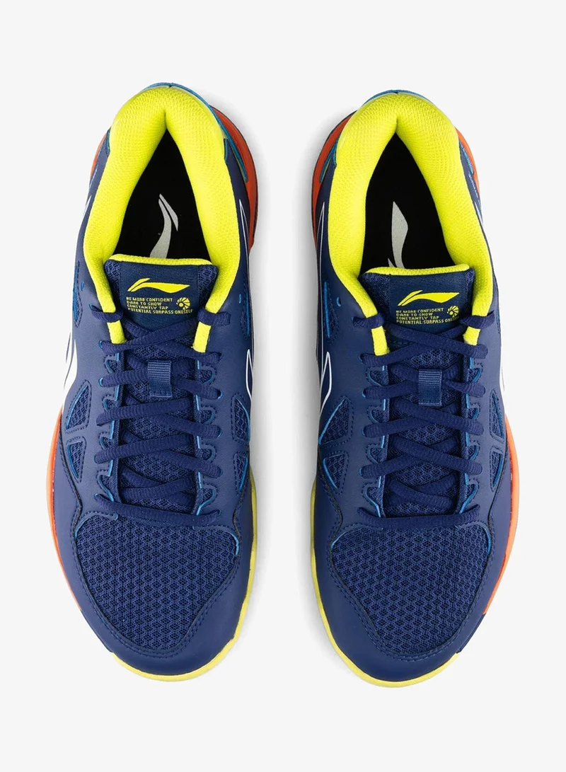 Li-Ning Bluettint/Sulphur Spring Li-Ning Halberd Strike Non Marking Badminton Shoes  | Best Price UAE