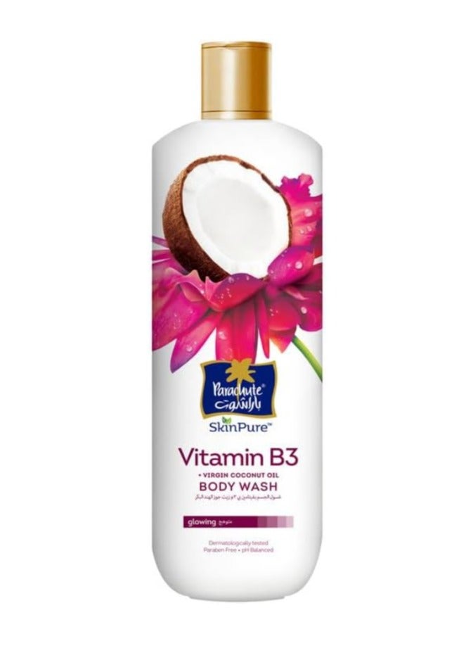 Skin Pure Vitamin B3 Virgin Coconut Oil Body Wash - Glowing 400ml