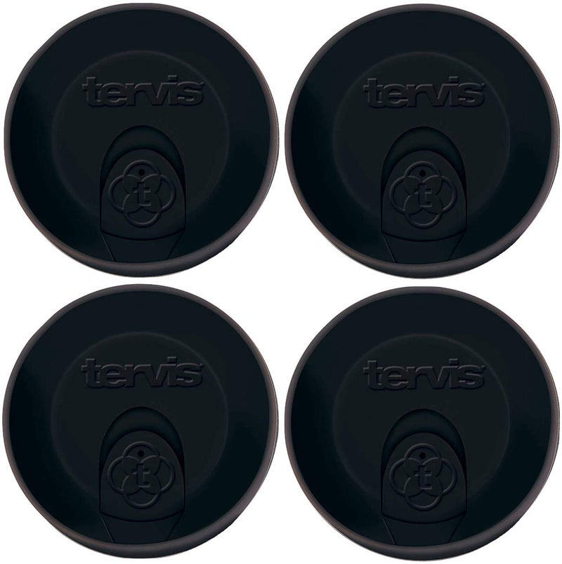 Tervis Travel Lid 24oz Black  Great For Both Hot and Cold Liquids  Dishwasher Safe Top Rack Only 4