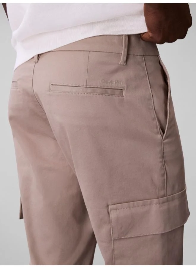 CALVIN KLEIN Slim Refined Cotton Stretch Carg
