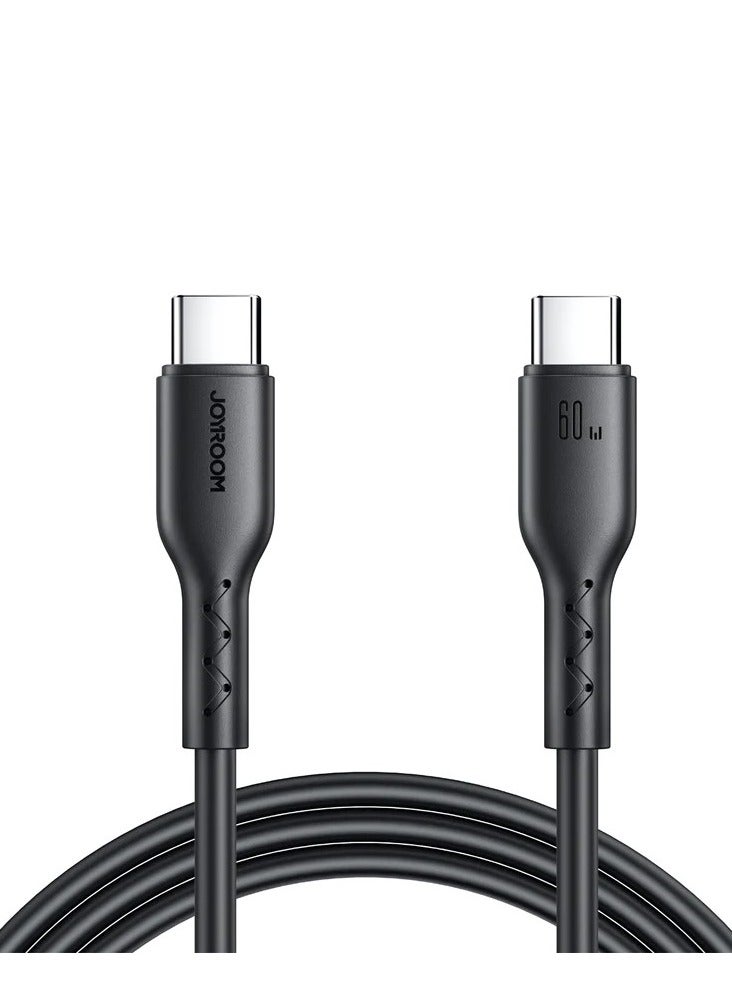 SA26-CC3 كابل بيانات شحن سريع من سلسلة Flash-Charge بقدرة 60 وات (من النوع C إلى النوع C) بطول 1 متر
