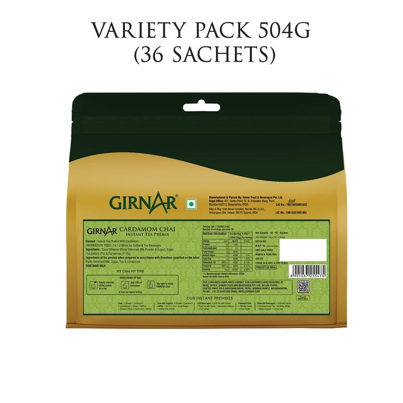Girnar Instant Premix with Cardamom (36 Sachets) - Image 2