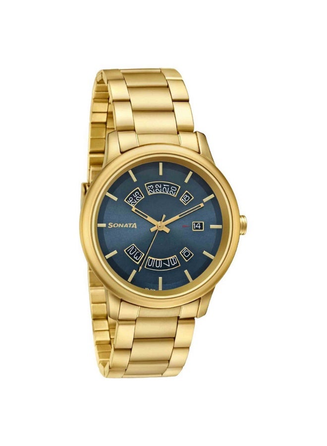 سوناتا Quartz Analog with Date Stainless Steel Strap Watch for Men - Image 1