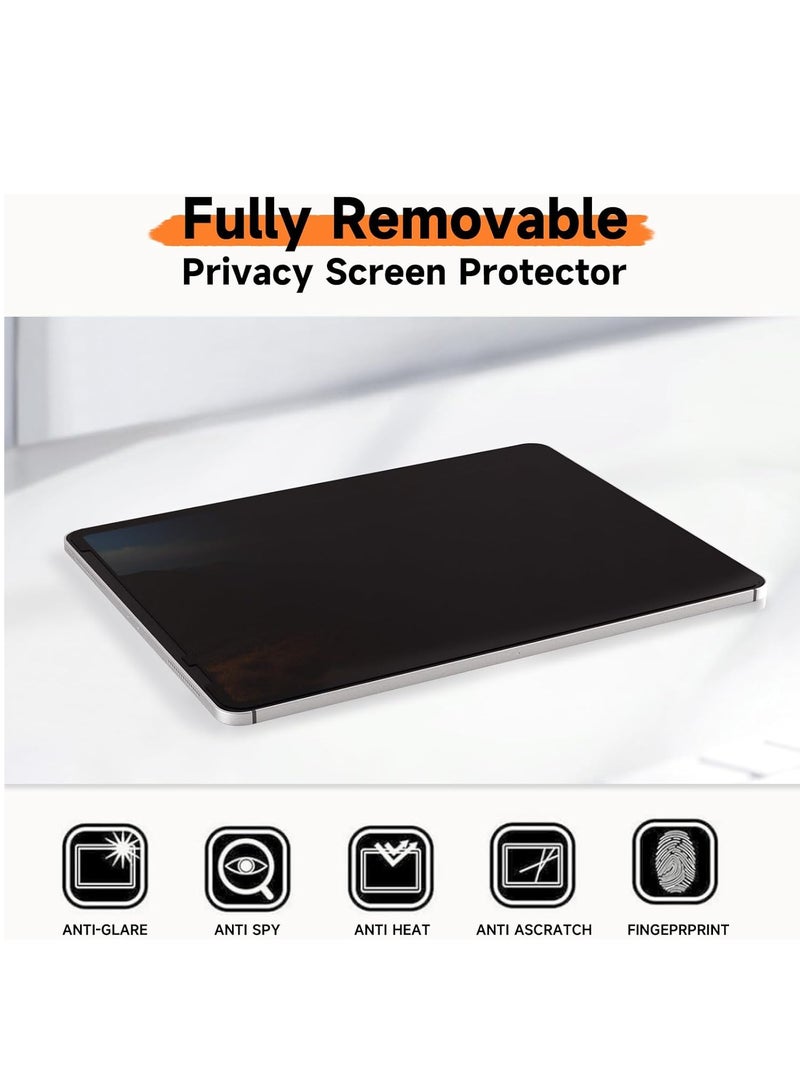 Upgrade Privacy Screen Protector for iPad Air 13 inch M3 2025  M2 2024, (iPad Air 7th/6th Generation), Fully Removable Anti Spy Glare Blue Light Filter, High Sensitive/Bubble Free/Detachable - Image 5
