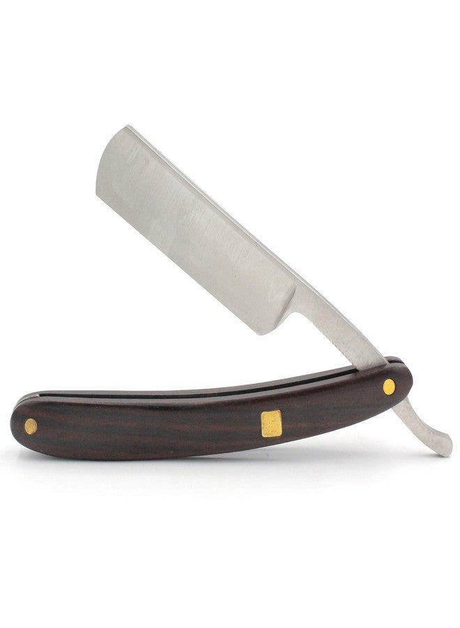 Gihunk Straight Razor, Wooden Straight Edge Razor for Man Stainless Steel Manual Straight Razor, Cutthroat Rosewood Razor, Natural Wood Scale Vintage Razor Barber Razor - Image 1