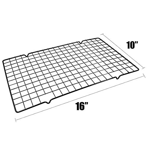 Daycount® 2-Pack Heavy-duty Cooling Rack for Baking Stacking 10 x 16 Inch Stainless Steel Wire Rack for Cooling, Drying - Image 2