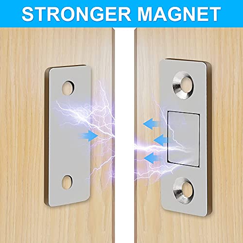NILKANTH SHOPPERS Cabinet Magnetic Catch 6 Packs Thin Door Magnets Drawer Magnet Stainless Steel Magnetic Cabinet Latches Hardware for Sliding Door Window Kitchen Closet Cupboard Door Closer - Image 3