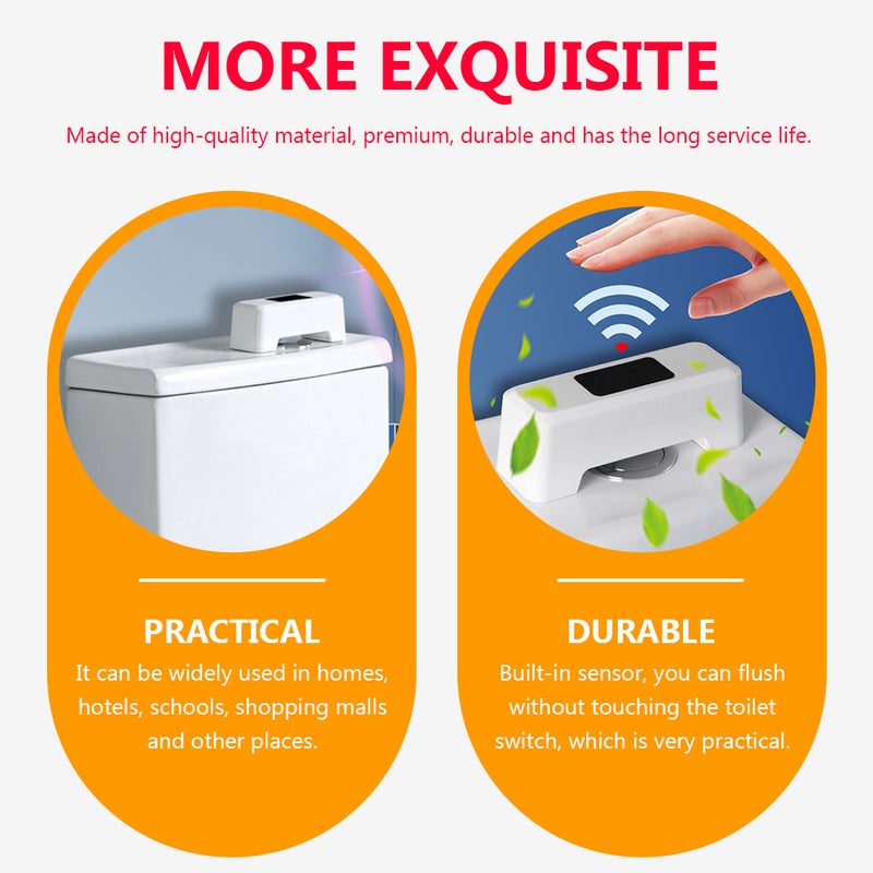 🚽 نظام تدفق مرحاض يعمل بالمستشعر بدون لمس لتعزيز النظافة سهل التركيب - Image 5