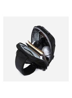 OZUKO Ozuko 9223 Unisex Waterproof Lightweight Crossbody Bag With Multi Pockets And Usb Charge - Black  - Image 3
