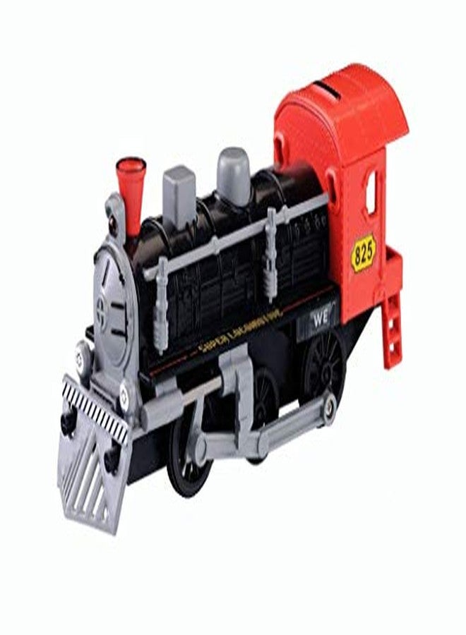 Shinsei Super Locomotive Train Maintenance Free Pullback Spring Action Race Toy Gift for Boys 3+ Years. Strong ABS Plastic, NO Sharp Edges, BIS Certified. Pack of 1, Color Red - Image 1