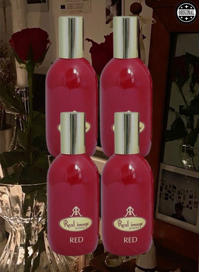Real 4 Pieces Real Image Red Perfume 120ml EDC - Image 1