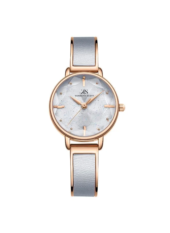 KENNETH SCOTT Kenneth Scott K23503-RBXX Women's Analog Display Watch & Alloy Strap Grey