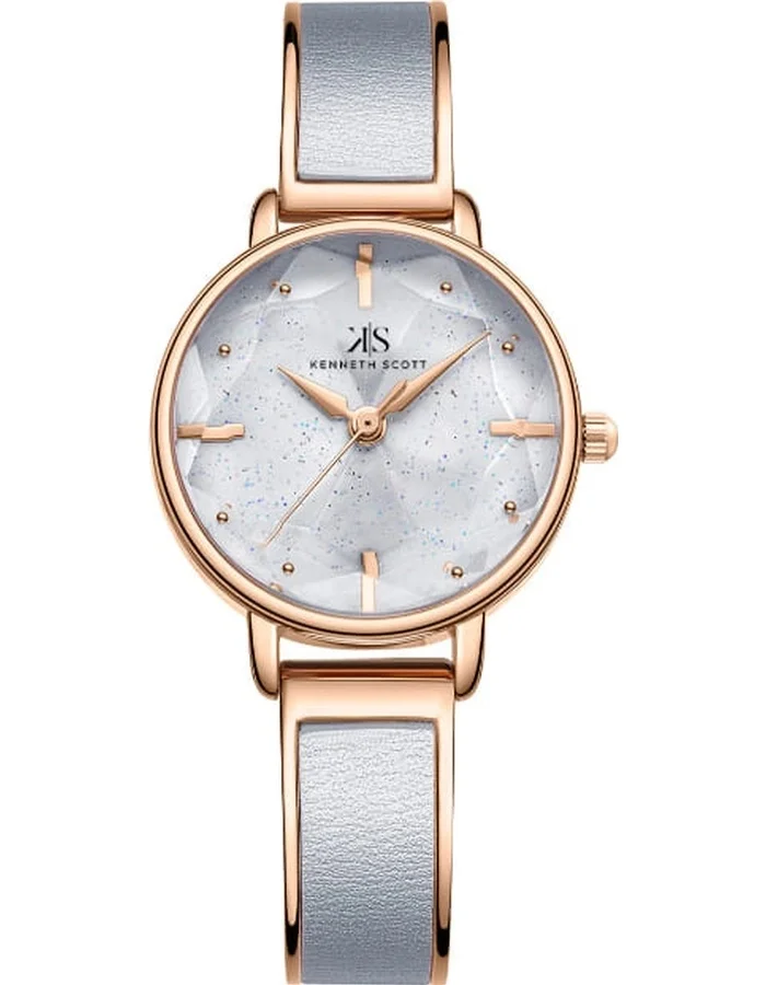 KENNETH SCOTT Kenneth Scott K23503-RBXX Women's Analog Display Watch & Alloy Strap Grey