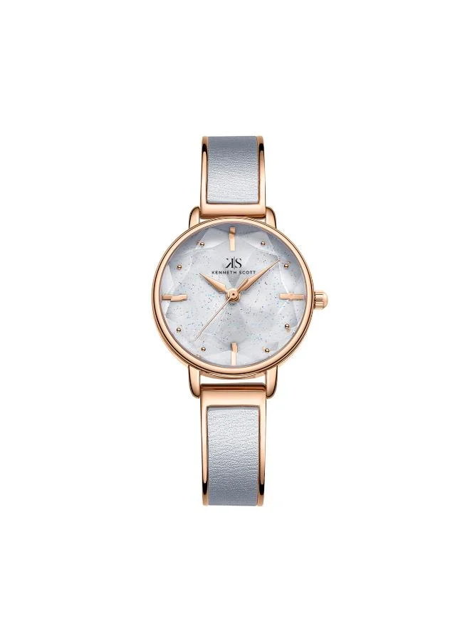 KENNETH SCOTT Kenneth Scott K23503-RBXX Women's Analog Display Watch & Alloy Strap Grey