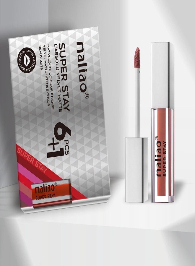 ماليو مالياو سوبر ستاي لابسولو فيلفيت مات - شفاه مخملية فاخرة تدوم طويلاً (14-ناوتي نوديت) - Image 3