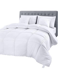 Utopia Bedding Utopia Bedding Comforter Duvet Insert - Quilted Comforter with Corner Tabs - Box Stitched Down Alternative Comforter (King, White)  - Image 1