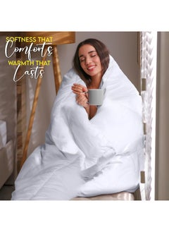 Utopia Bedding Utopia Bedding Comforter Duvet Insert - Quilted Comforter with Corner Tabs - Box Stitched Down Alternative Comforter (King, White)  - Image 4
