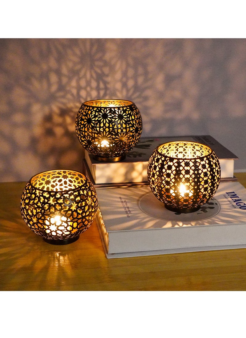ARNOTEC Candle Holder, Tea Light Candlestick Retro, Decorative Hollow Candles Stand for Indoor Outdoor Events, Parties, Centerpieces, Ramadan，Wedding Decorations  - Image 5