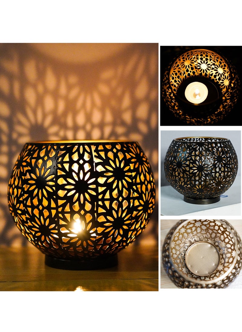 ARNOTEC Candle Holder, Tea Light Candlestick Retro, Decorative Hollow Candles Stand for Indoor Outdoor Events, Parties, Centerpieces, Ramadan，Wedding Decorations  - Image 2