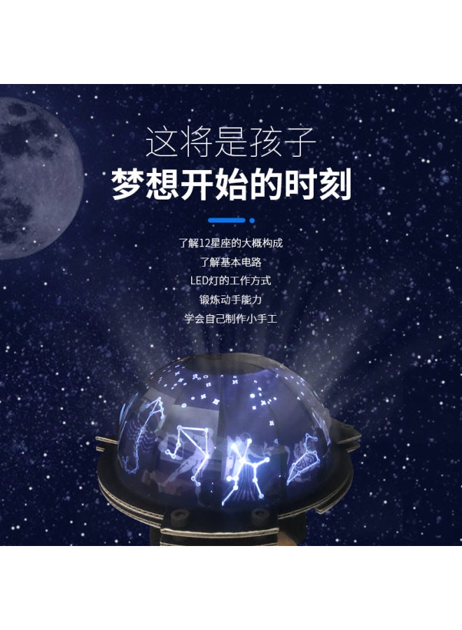 Star Light Puzzle Assembly Children's Toys Creative Gifts Star Light Diy Planetarium - Image 4