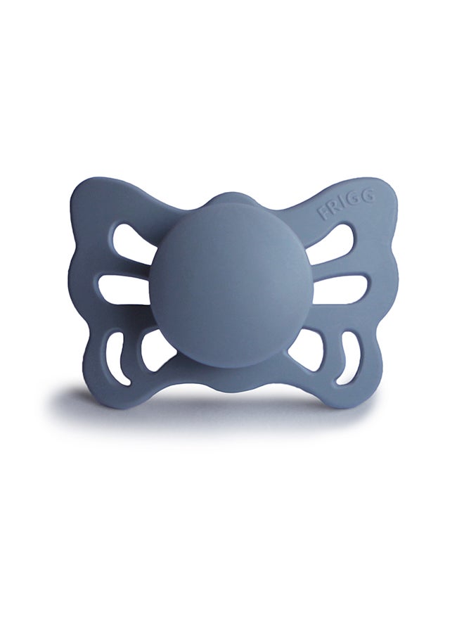 FRIGG Butterfly Anatomical Silicone Baby Pacifier 0-6M 1-Pack Slate - Size 1
