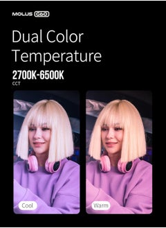 Zhiyun Zhiyun MOLUS G60 Combo - 60W COB Video Light Bicolor 2700K-6500K Bluetooth App Remote Control Continuous Light Photography with Power Supply DC/PD Tripod for Youtube Vlogging Wedding  - Image 4