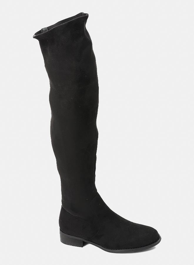 ديجافو حذاء ديجافو GER-DVTX-029 حذاء اسود فوق الركبة للنساء - Image 1