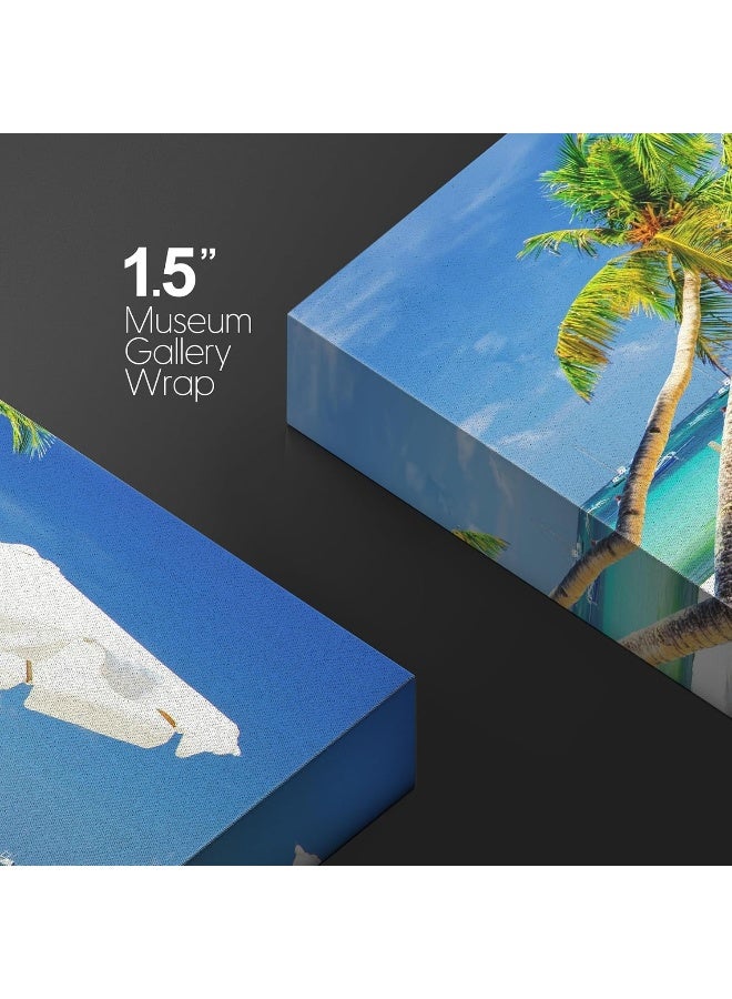 wall26 - Tropical Vacation at The Beach - Canvas Art Wall Art - 32" x 48" - Image 5