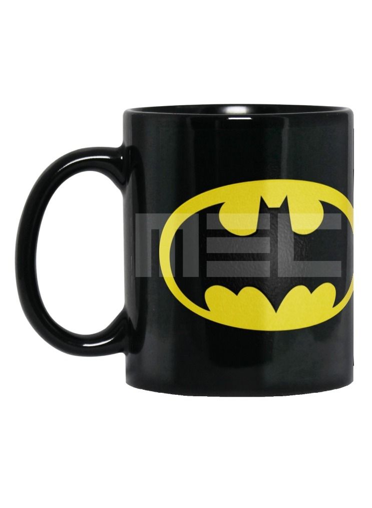 إم إي سي كوب قهوة مطبوع عليه غلاف كامل باتمان ، 11 أونصة ، أسود - Image 1
