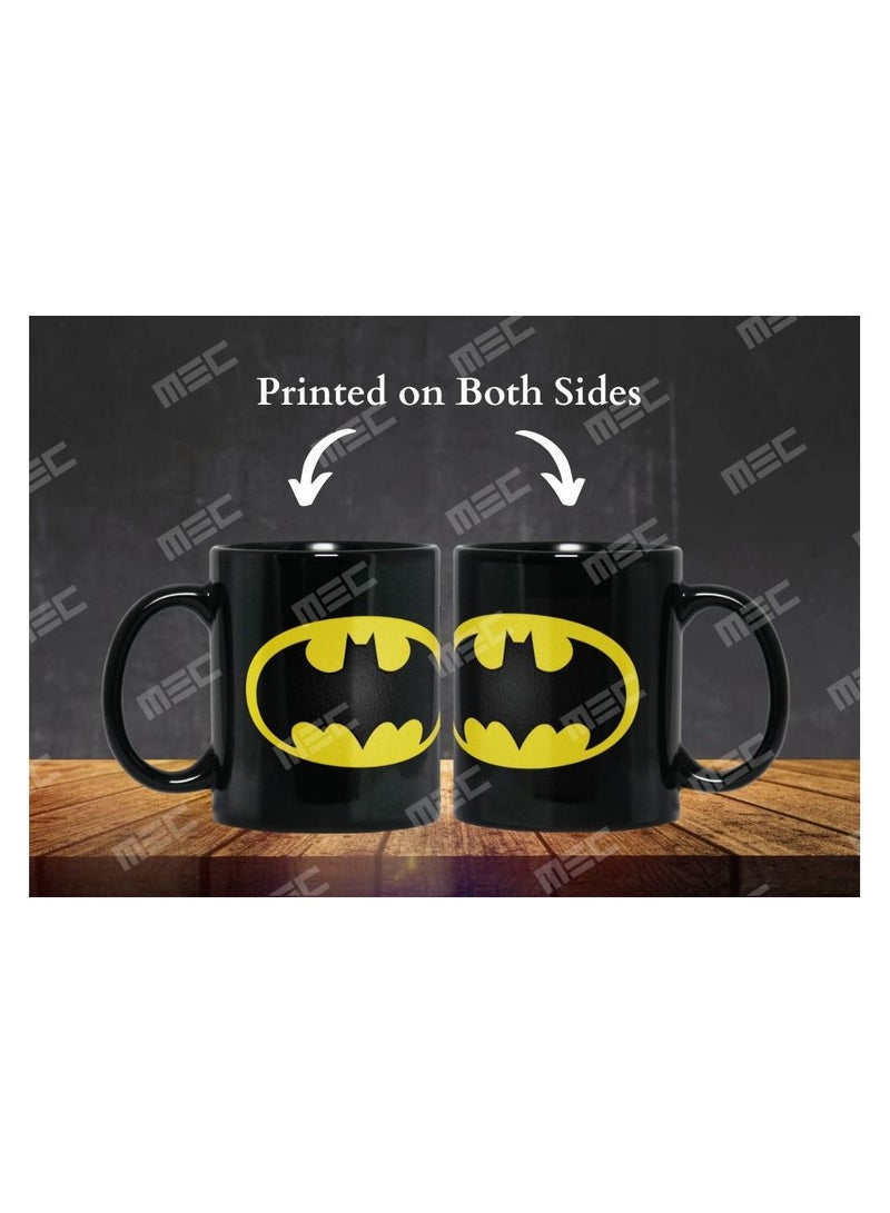 إم إي سي كوب قهوة مطبوع عليه غلاف كامل باتمان ، 11 أونصة ، أسود - Image 4
