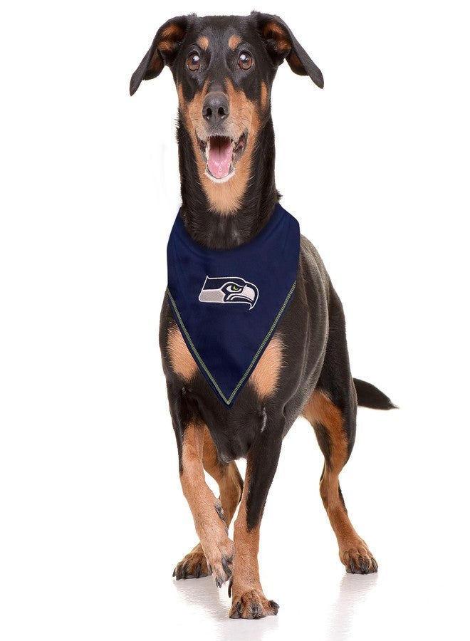 Pets First NFL Seattle Seahawks TIE Bandana, Small/Medium. Dog Bandana Scarf Bib for Cat Dog. The Ultimate Game-Day, Party Bandana - Image 3