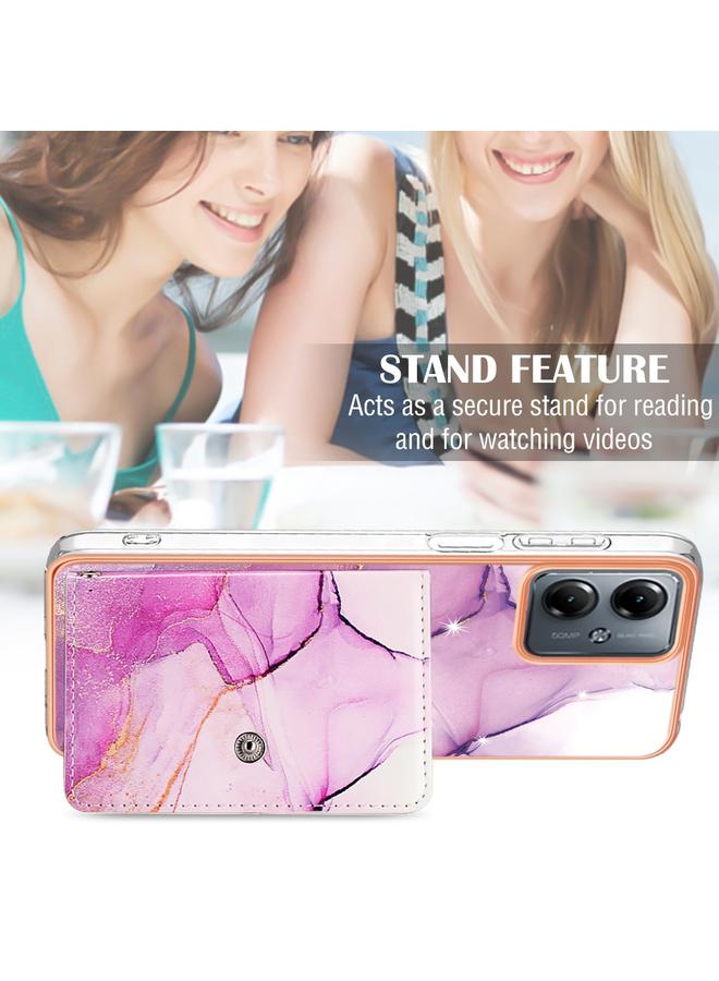 إيروريكس جراب لهاتف Motorola Moto G14 بنمط رخامي مع فتحة بطاقة IMD - Image 5