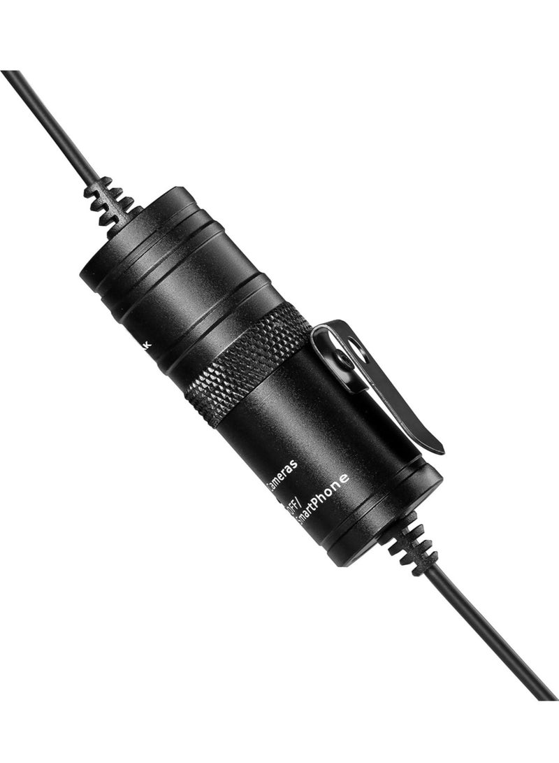 BY M1 Lavalier Microphone – Professional Clip-On Mic (Black) - Image 3