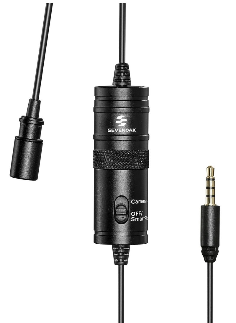 BY M1 Lavalier Microphone – Professional Clip-On Mic (Black) - Image 2