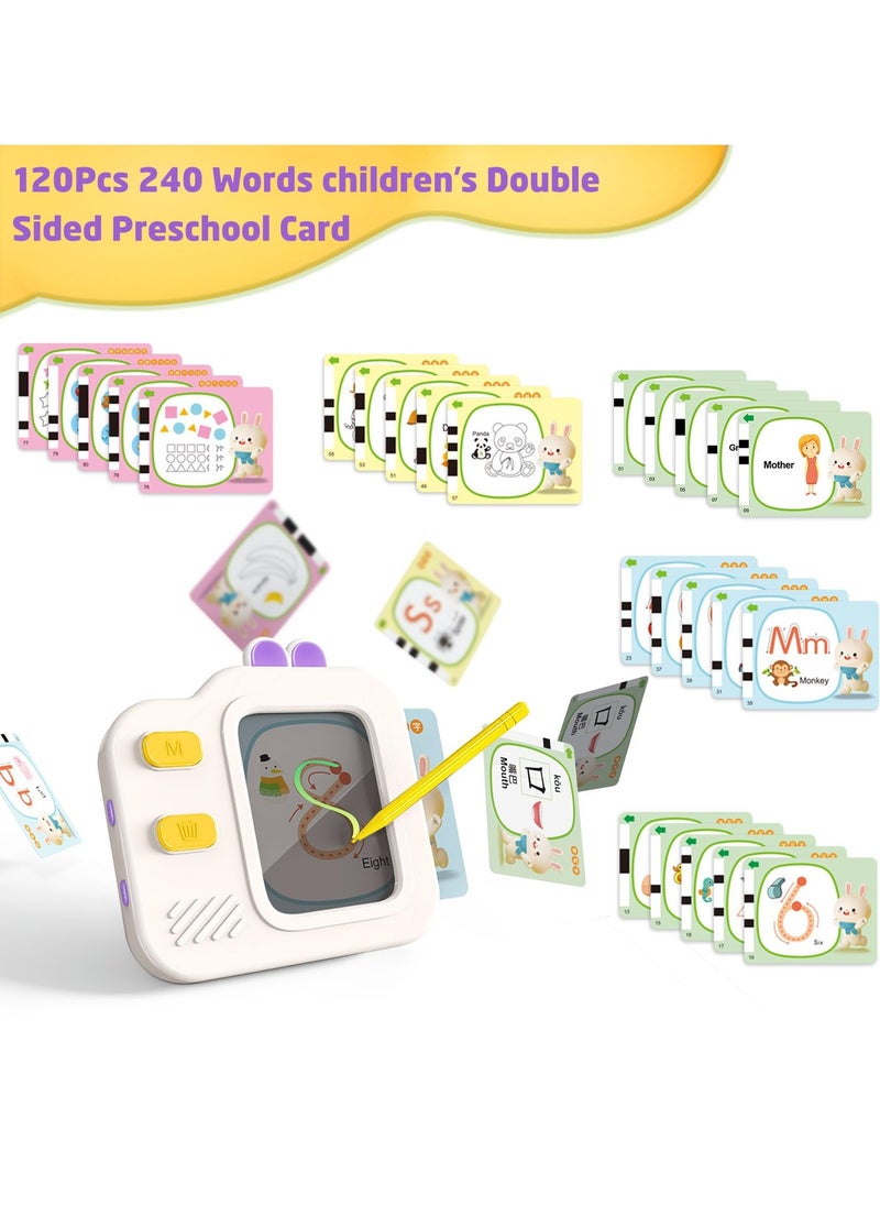 Excefore Talking Flash Cards for Toddler 1 2 3 4 Year Olds, Language Learning Toys with 240 Words, Pocket Speech Therapy Toys, Autism Toys, Montessori Toys, Children's Sensory Learning Educational Gifts  - Image 2