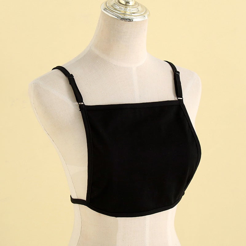 Cotton Strapless Tube Top Camisole B891 Black