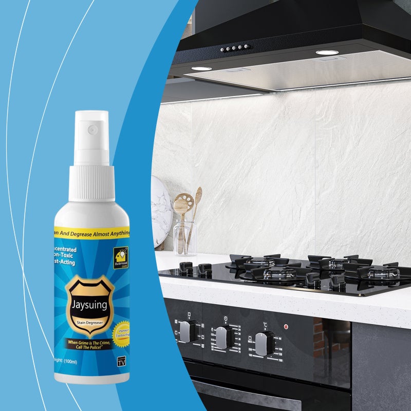 Jaysuing Oil Stain Cleaner For Home Kitchen Tile Stove Range Hood Cleaning Heavy Grease Stains And Stubborn Oil Marks - Image 2