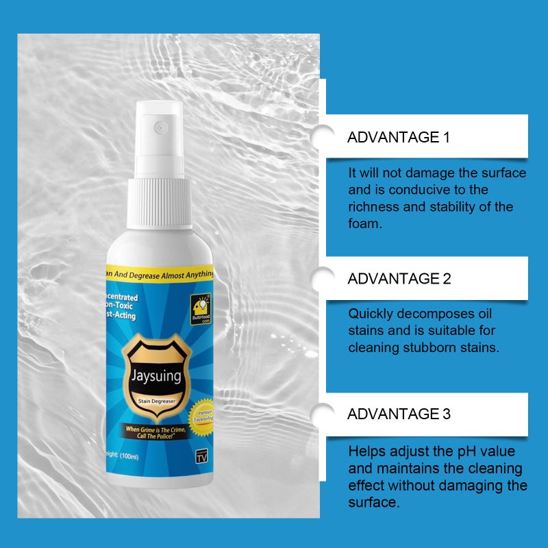 Jaysuing Oil Stain Cleaner For Home Kitchen Tile Stove Range Hood Cleaning Heavy Grease Stains And Stubborn Oil Marks - Image 5