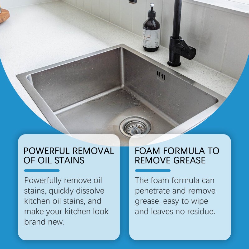 Jaysuing Oil Stain Cleaner For Home Kitchen Tile Stove Range Hood Cleaning Heavy Grease Stains And Stubborn Oil Marks - Image 3