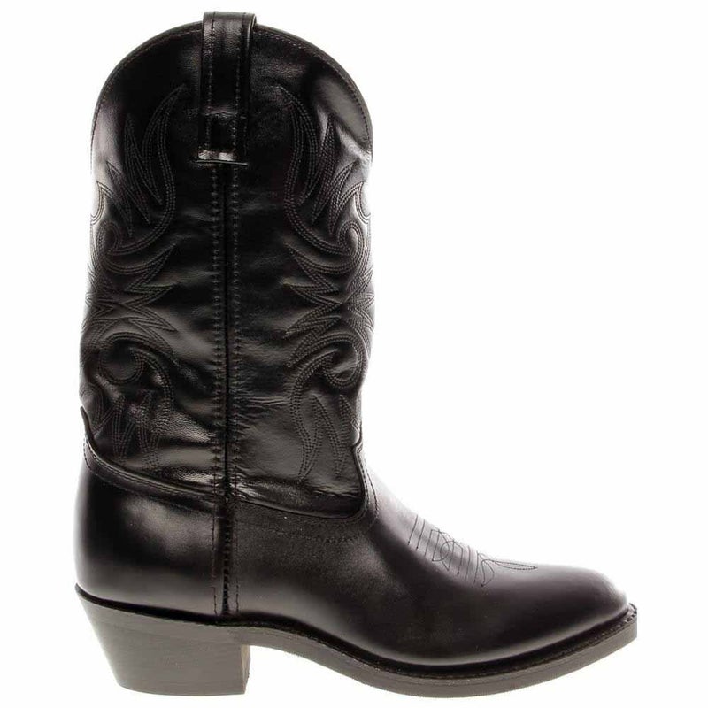 Laredo Mens Paris Round Toe Casual Boots Mid Calf - Black - Size 7.5 2E_M