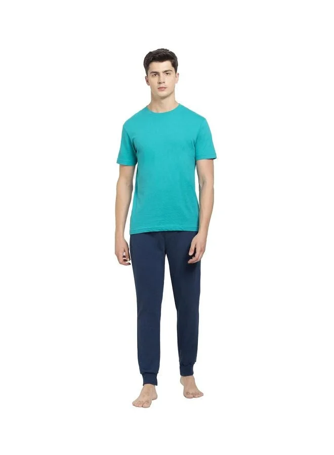 Jockey Deep Atlantis 2714 Men Super Combed Cotton Rich Solid Round Neck Half Sleeve T Shirt for Men | Best Price UAE