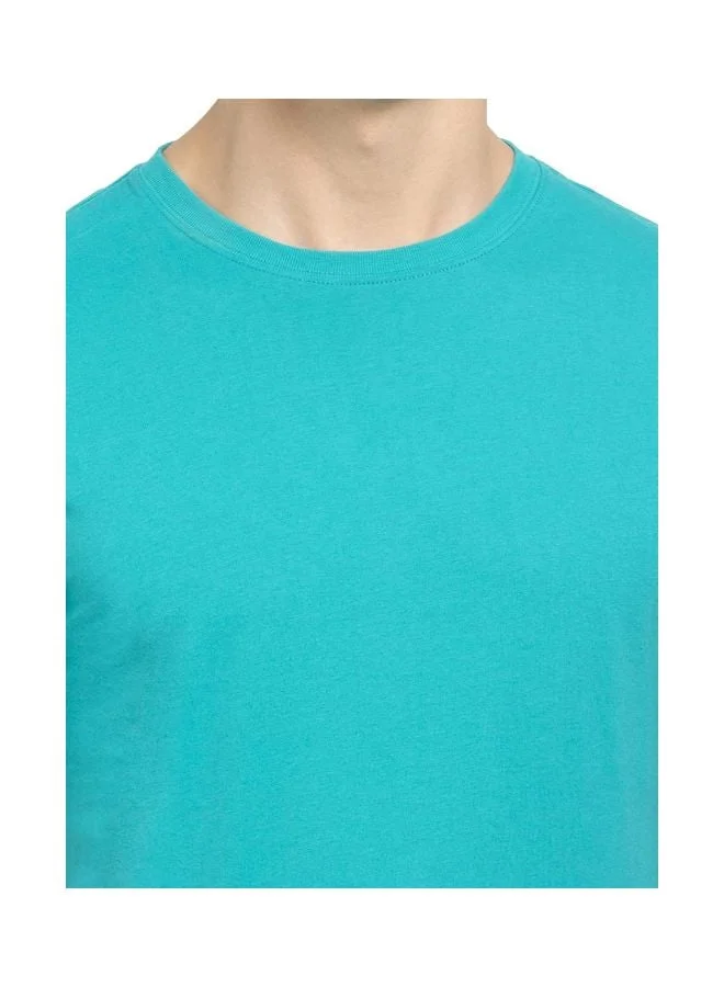 Jockey Deep Atlantis 2714 Men Super Combed Cotton Rich Solid Round Neck Half Sleeve T Shirt for Men | Best Price UAE