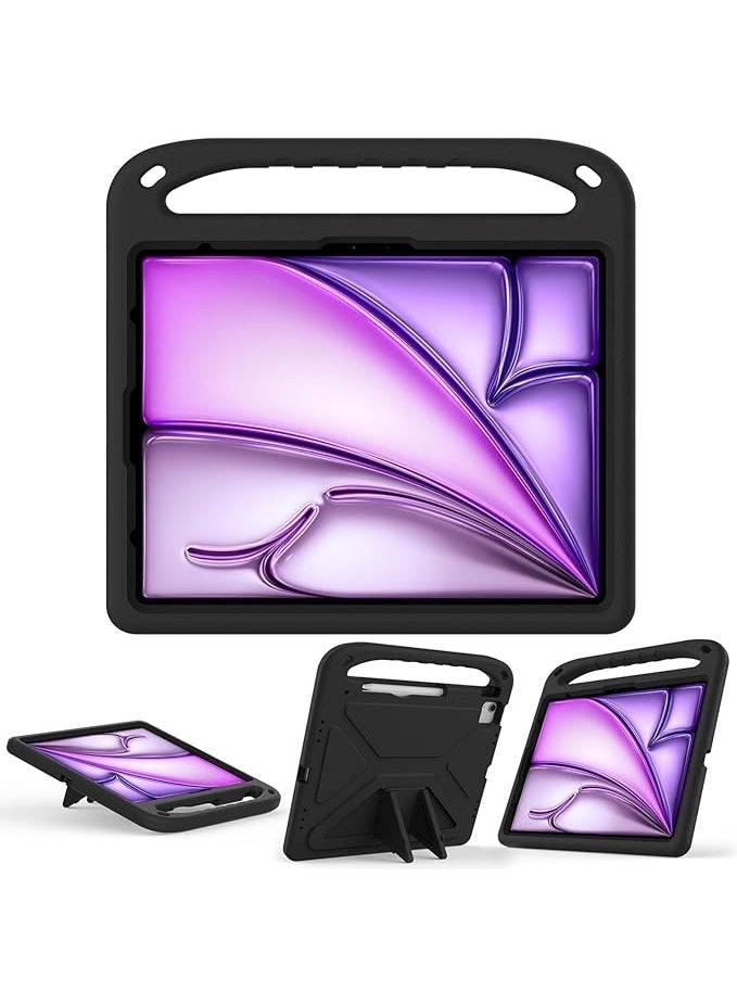 Kids Case for iPad Pro 13 inch 2025 M5 Kids Friendly Durable Lightweight EVA Portable Handle Stand Shockproof Protective Tablet Cover with Pencil Holder - Image 2