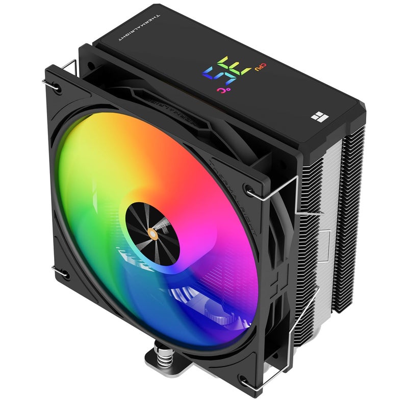 Thermalright Assassin X 120R Digital ARGB Black CPU Cooler Digital Screen Top Cover TLP12S PWM Quiet Fan CPU Air Cooler Computer Heatsink Cooling Support AM4AM5Intel LGA18511700115X1200 - Image 2