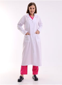 ACNORIA CARE A Comfortable And Elegant Women's Long Medical Lab Coat For Doctors, Nurses And Hospital Workers - From Acnoria Care - Size XL  - Image 1