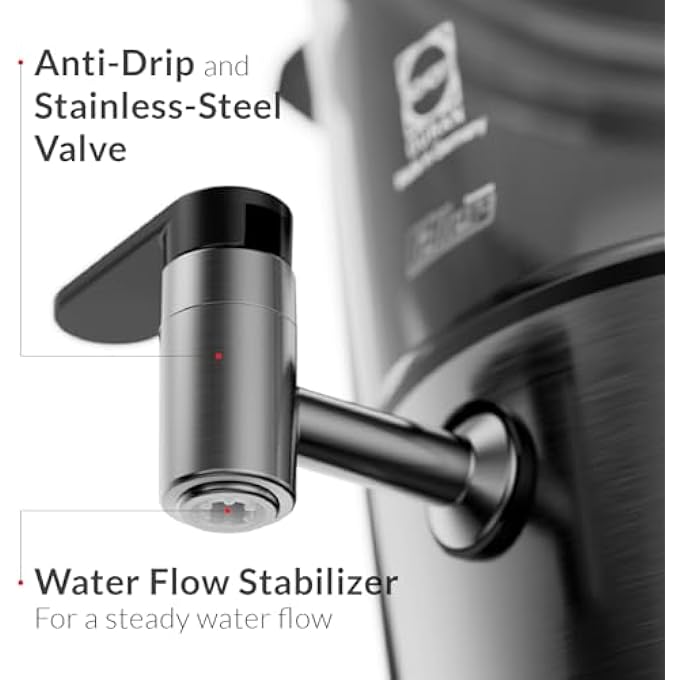 Feller Germany Electric Glass Samovar TeamakerGerman Schott Glass3L Samovar1L Teapot2000W AntiDrip ValveWater Flow Stabilizer Digital Display Ts3902Y GuaranteeUae Version Black - Image 5