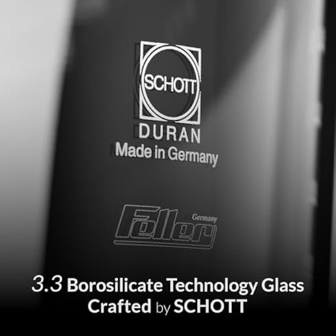 Feller Germany Electric Glass Samovar TeamakerGerman Schott Glass3L Samovar1L Teapot2000W AntiDrip ValveWater Flow Stabilizer Digital Display Ts3902Y GuaranteeUae Version Black - Image 4