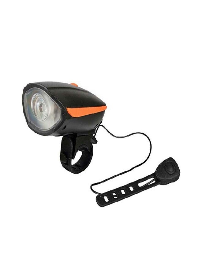 FCCRACING FCC Racing 2-in-1 Cycle Head Light with Horn (250 Lumens, 140dB Horn, Black) - Image 1