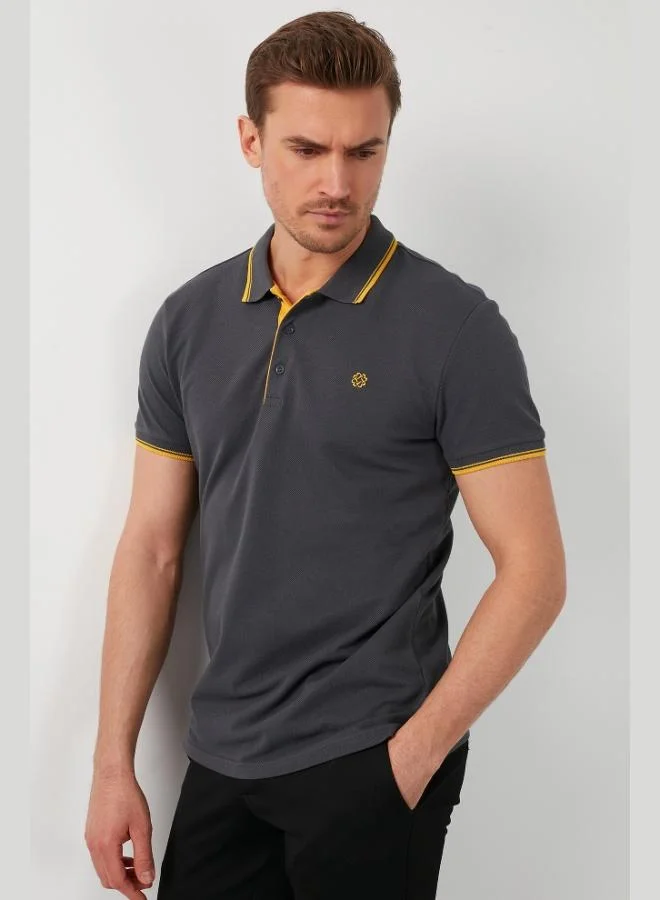 Buratti  Buratti Cotton Slim Fit Stripe Detailed Buttoned Polo Collar 3-Pack T Shirt Men's T SHIRT 5902118S3 for Men | Best Price UAE
