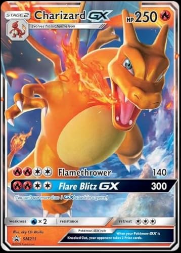 Pokemon Charizard GX - SM211 - Hidden Fates - Pokemon Black Star Promo - Ultra Rare Holo - Image 2